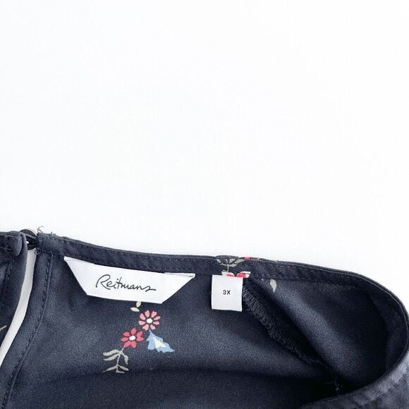 Reitmans Women's Floral Long Sleeve Tunic Blouse Top Multicolor Size 3X Plus - Picture 4 of 8